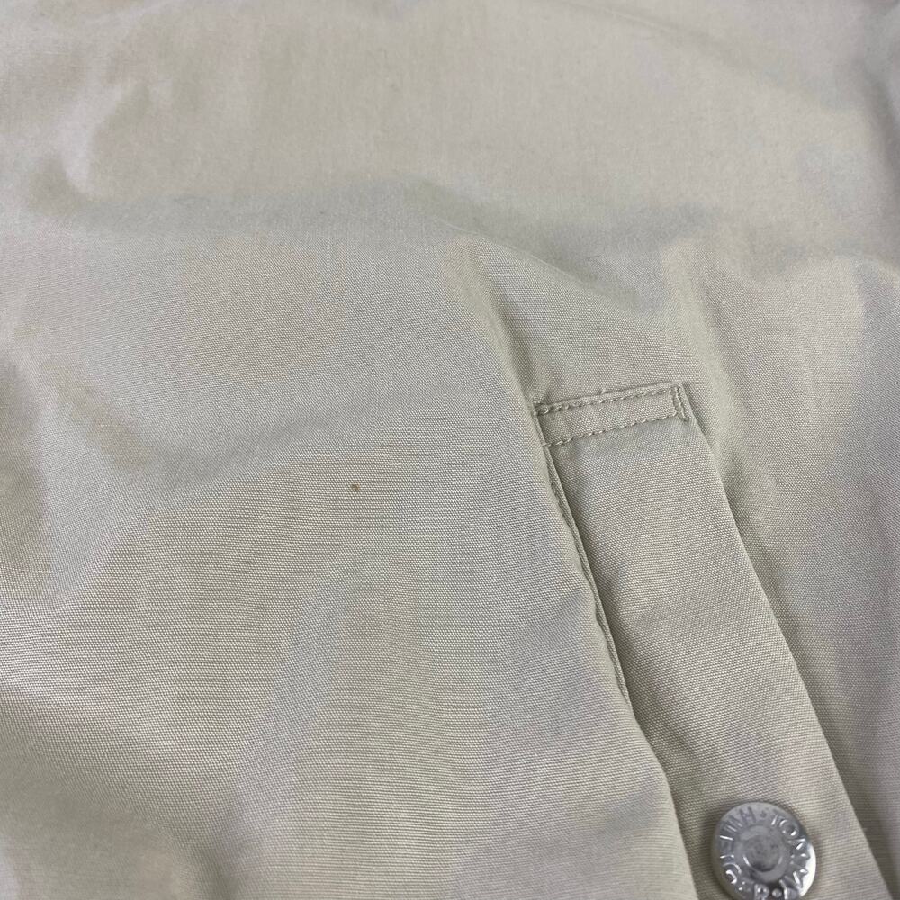 Vintage Y2K Neutral Beige Tommy Hilfiger Bomber Field Golf Jacket Sz Large - Picture 5 of 13